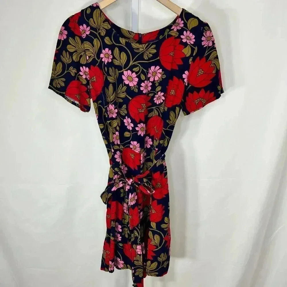 2/$30 ModCloth Princess Highway Romper US 6 Floral Short Sleeve Romantic Boho